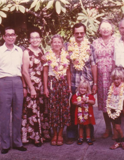 Papanikolaou family leaving Honolulu in 1982 to return to Berlin