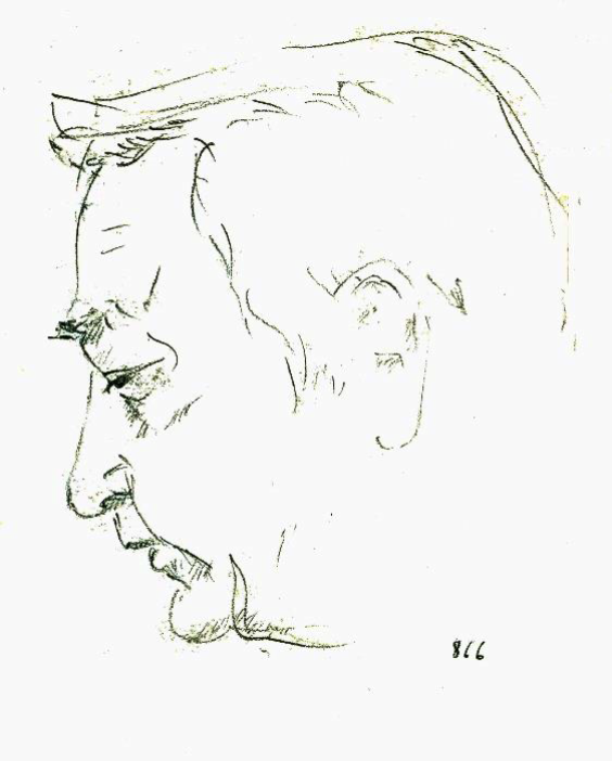 Prof Nowacki | Minutenskizze Tagung mit Mathematikern Oberwolfach | sent by Uwe Rabien